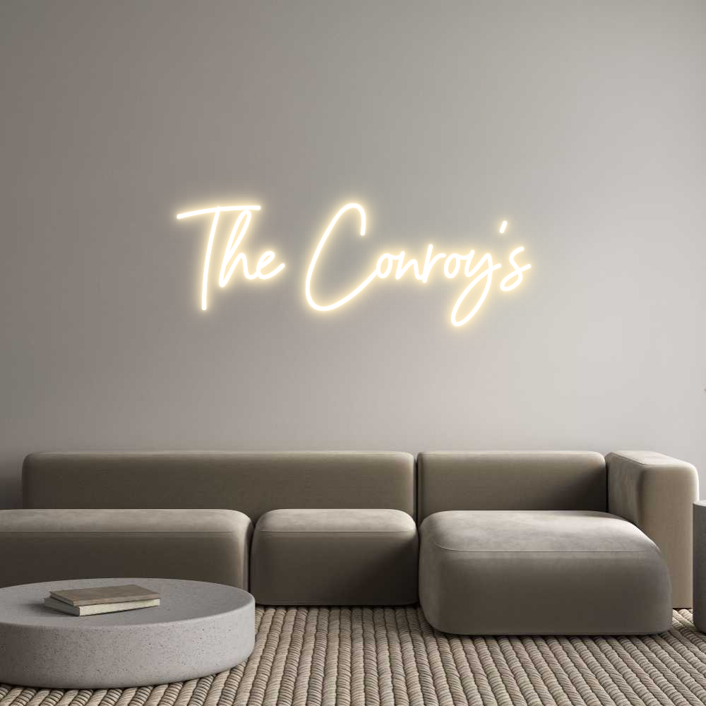 Custom Neon Sign Online Editor The Conroy's
