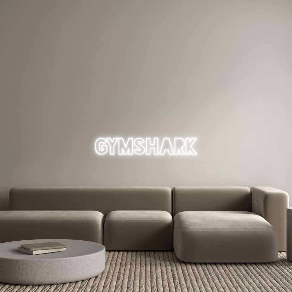 Custom Neon Sign Online Editor GYMSHARK