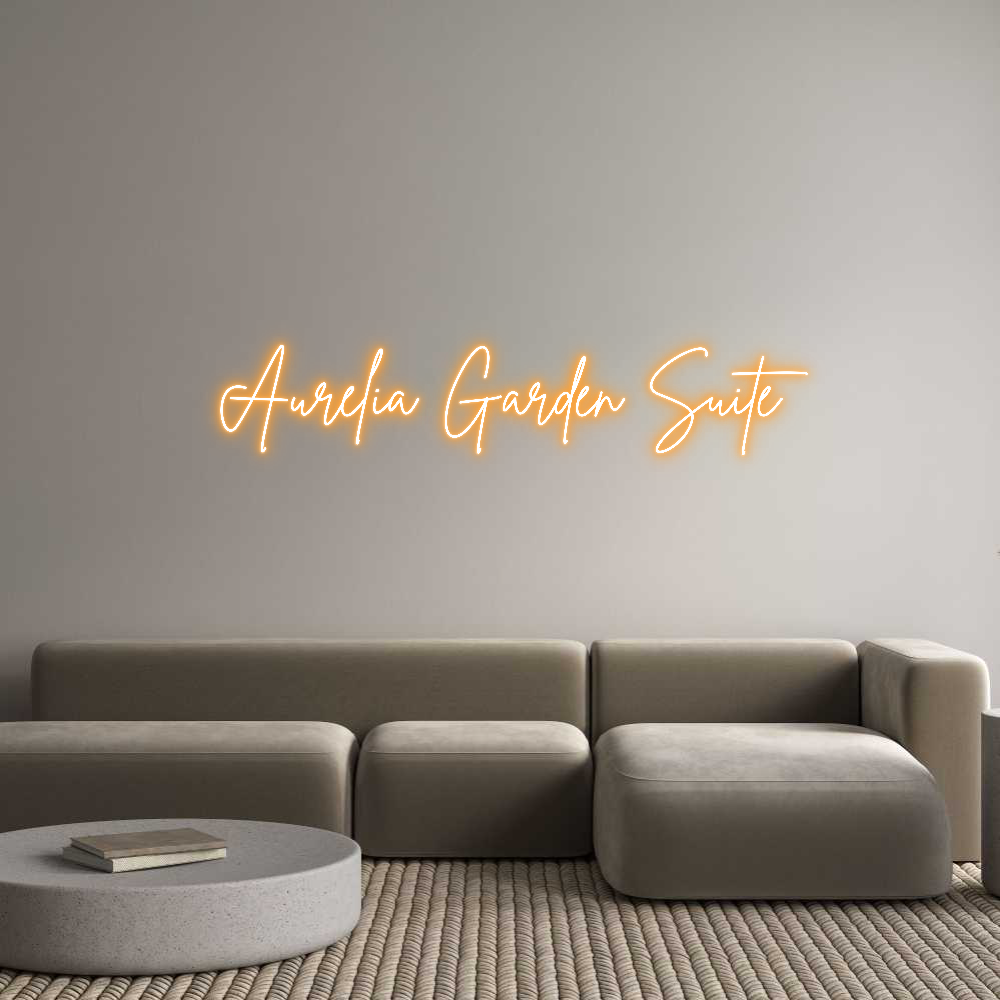 Custom Neon Sign Online Editor Aurelia Garde...