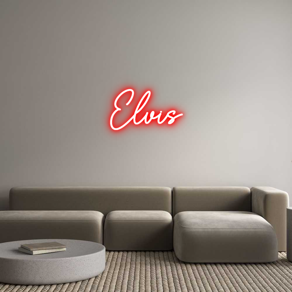 Custom Neon Sign Online Editor Elvis