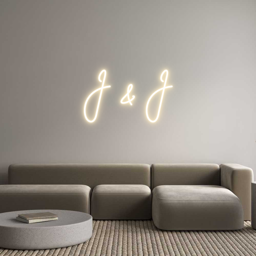 Custom Neon Sign Online Editor J & J