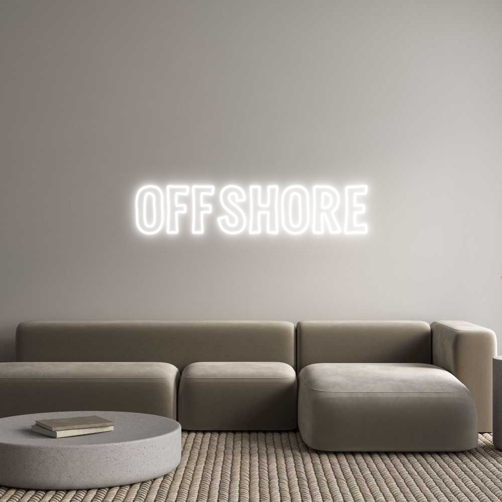 Custom Neon Sign Online Editor OFFSHORE