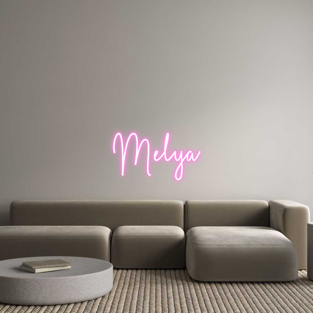 Custom Neon Sign Online Editor Mélya
