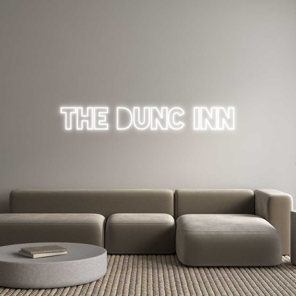 Custom Neon Sign Online Editor THE DUNC INN