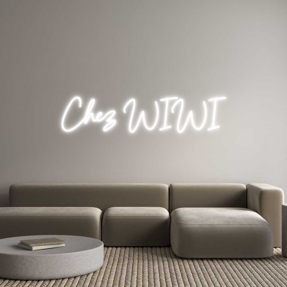 Custom Neon Sign Online Editor Chez WIWI