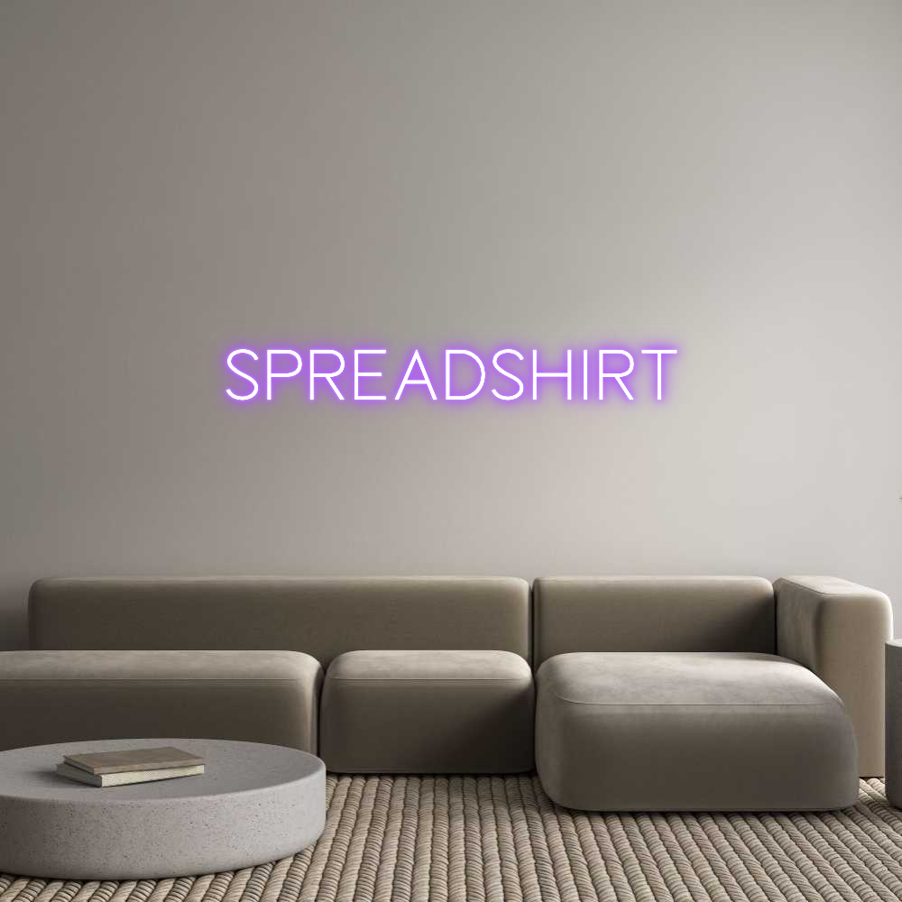 Editor online di insegne al neon personalizzate spreadshirt