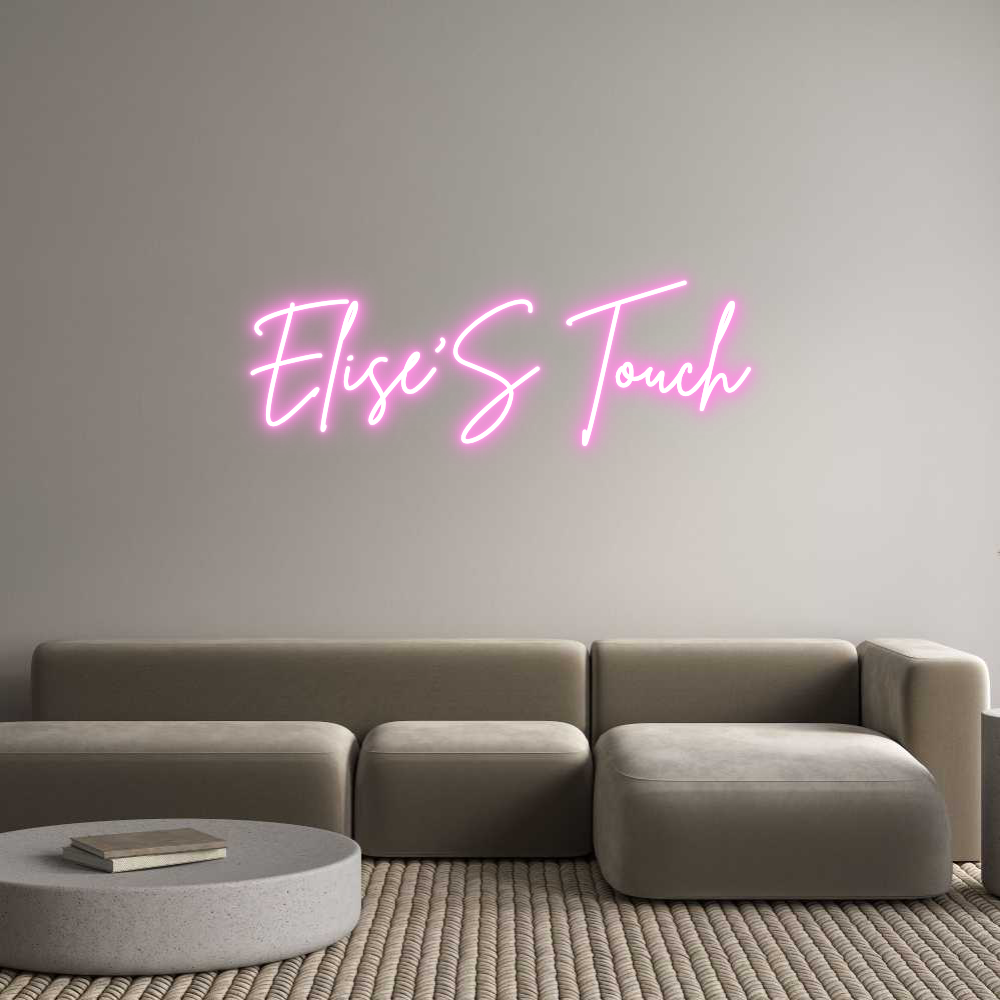Custom Neon Sign Online Editor Elise'S Touch