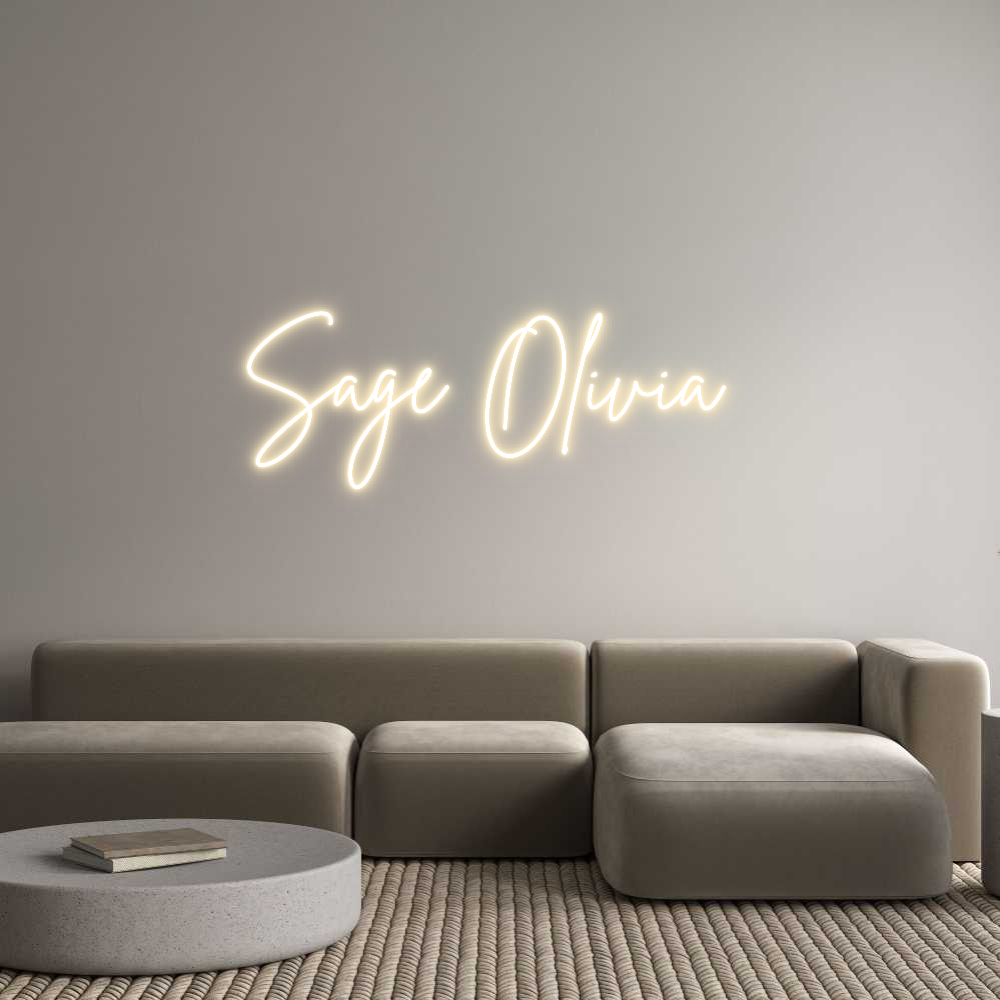 Custom Neon Sign Online Editor Sage Olivia