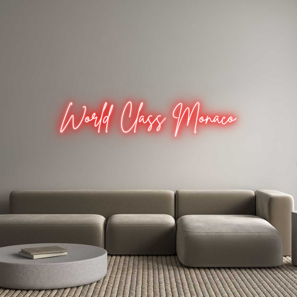 Custom Neon Sign Online Editor World Class M...