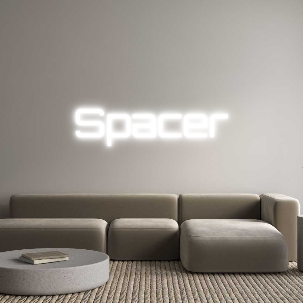 Editor online di insegne al neon personalizzate Spacer
