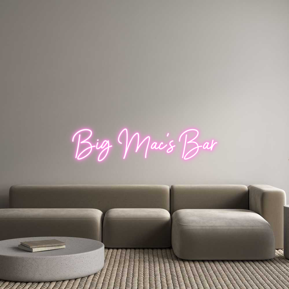 Custom Neon Sign Online Editor Big Mac’s Bar