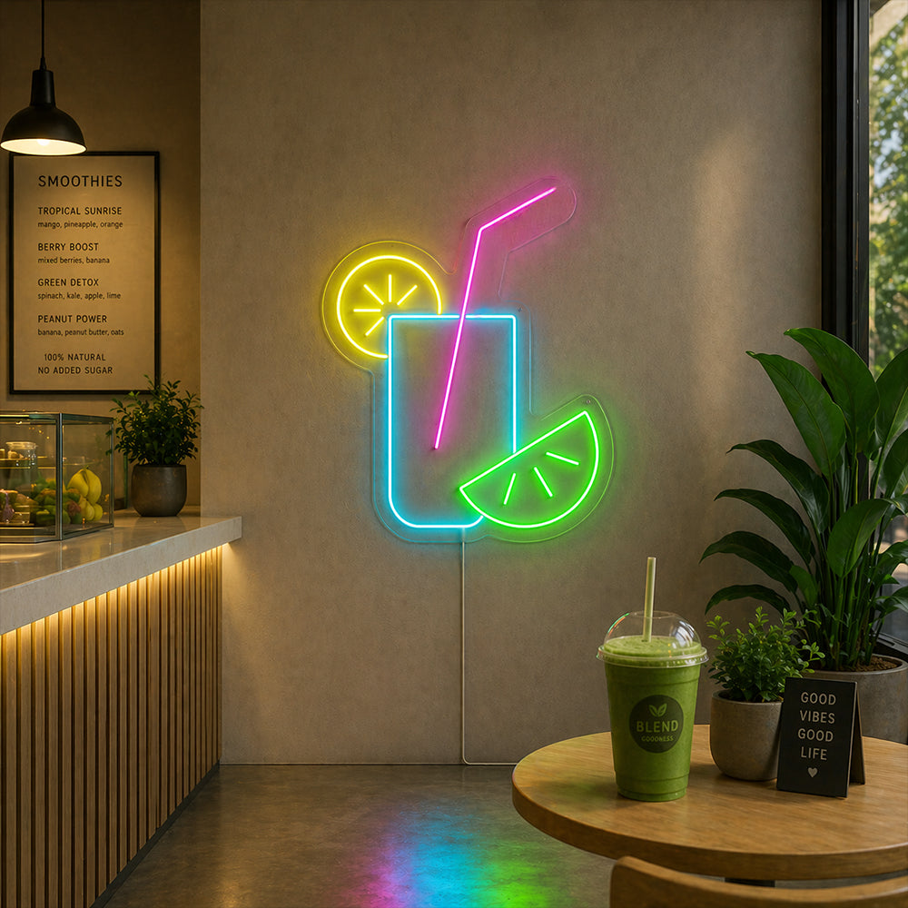 Lemonade Drink LED Neon Sign - Made in London Restauranger Neon Signs