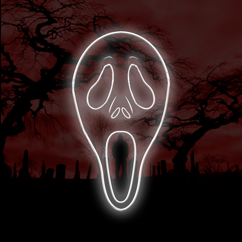 Scary Halloween Shadow - LED Neon Sign Made In London - Planet Neon