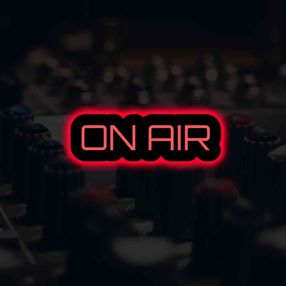 On Air taustavalaistu LED-valokyltti