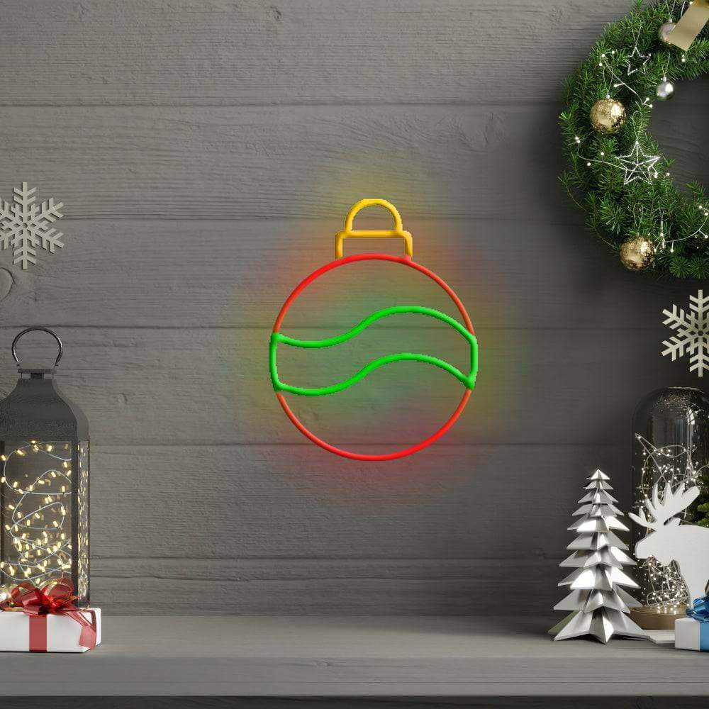 Christmas Bauble LED Neon Sign - Planet Neon