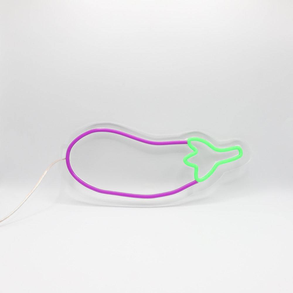 Eggplant LED Neon Sign - Planet Neon