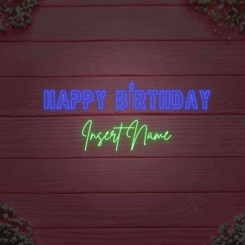Happy Birthday Part Custom LED Neon Sign - Planet Neon