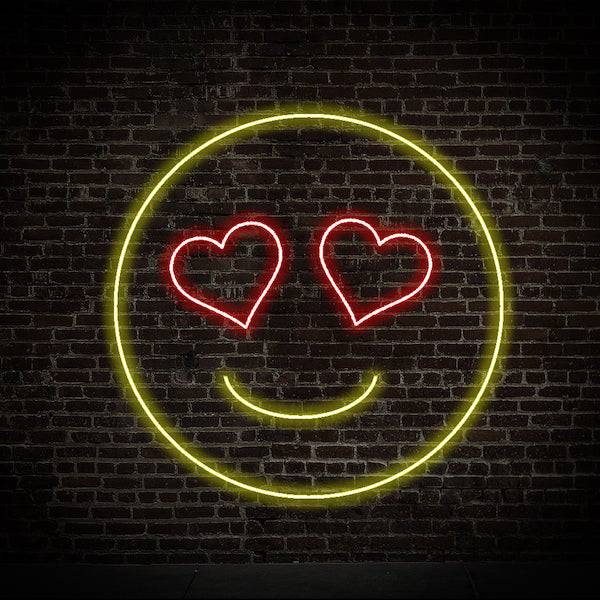 Heart Shaped Eyes LED Neon Sign - Planet Neon