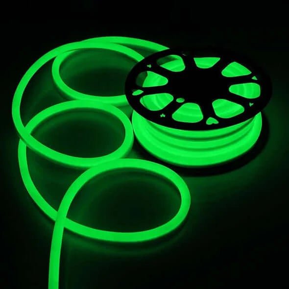 I LumoS 8 X 16mm GREEN Flexible IP65 Waterproof Dimmable Neon LED Strip Light 220 – 240V 9W/m - Planet Neon