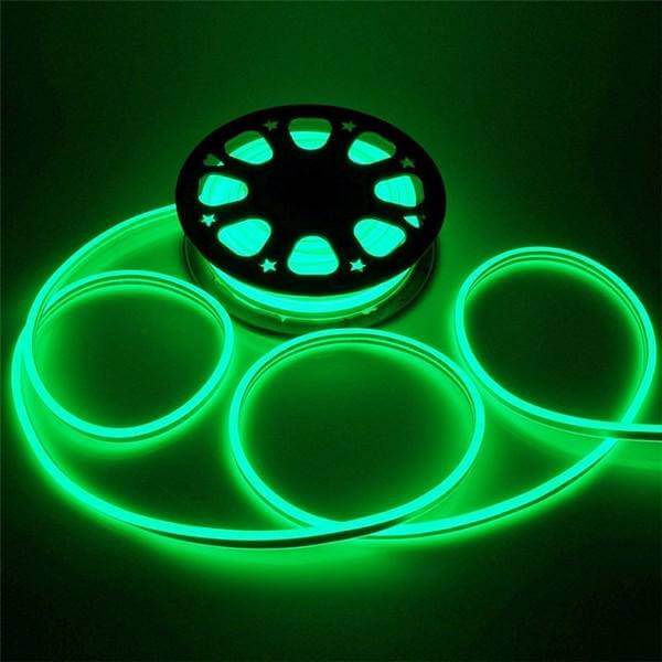 I LumoS 8x16mm GREEN Flexible IP65 Dimmable Double Sided LED Neon Strip Light 12V DC 9W/m - Planet Neon
