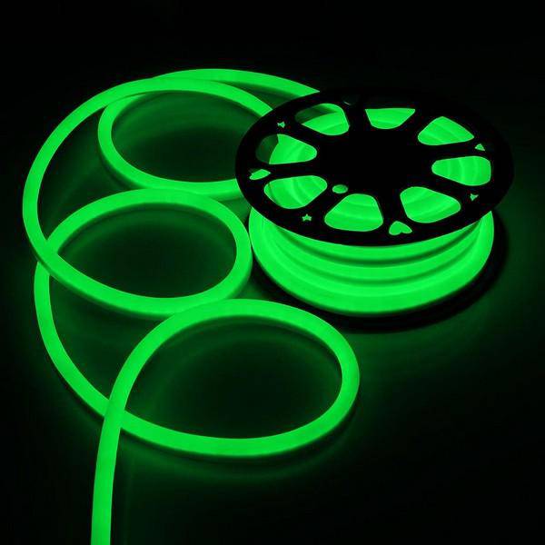 I LumoS 8x16mm GREEN Flexible IP65 Dimmable LED Neon Strip Light 12V 9W/m - Planet Neon