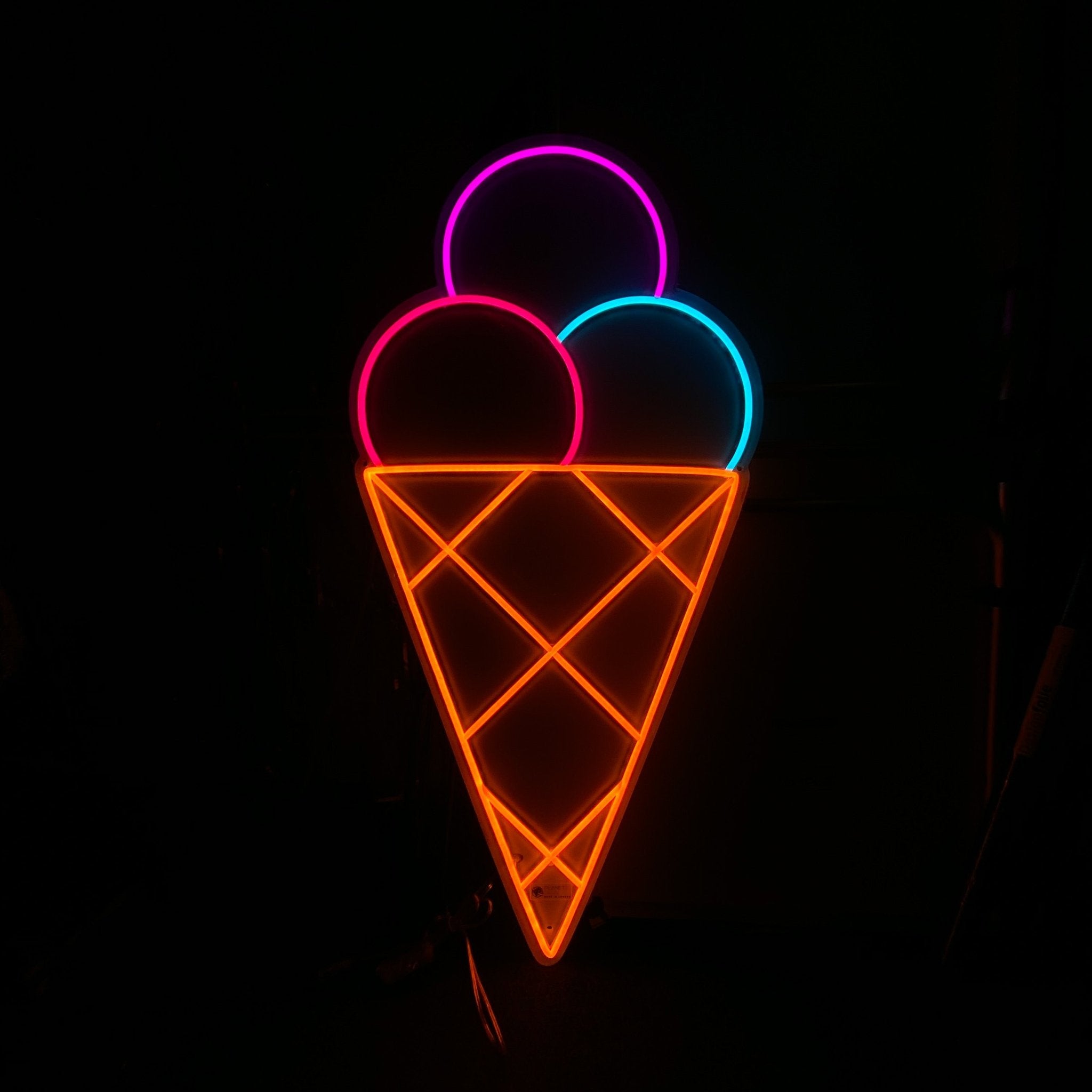Ice Cream LED Neon Sign - Made in London Food Restaurants Neon Signs - Planet Neon