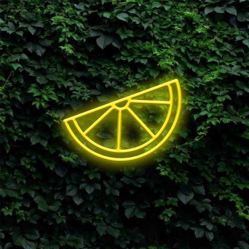 Lemon Slice LED Neon Sign - Made in London Food Restaurants Neon Signs - Planet Neon