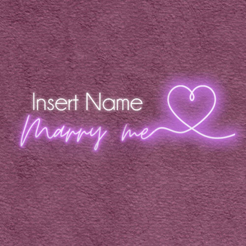 Marry Me Part Custom LED Neon Sign - Planet Neon