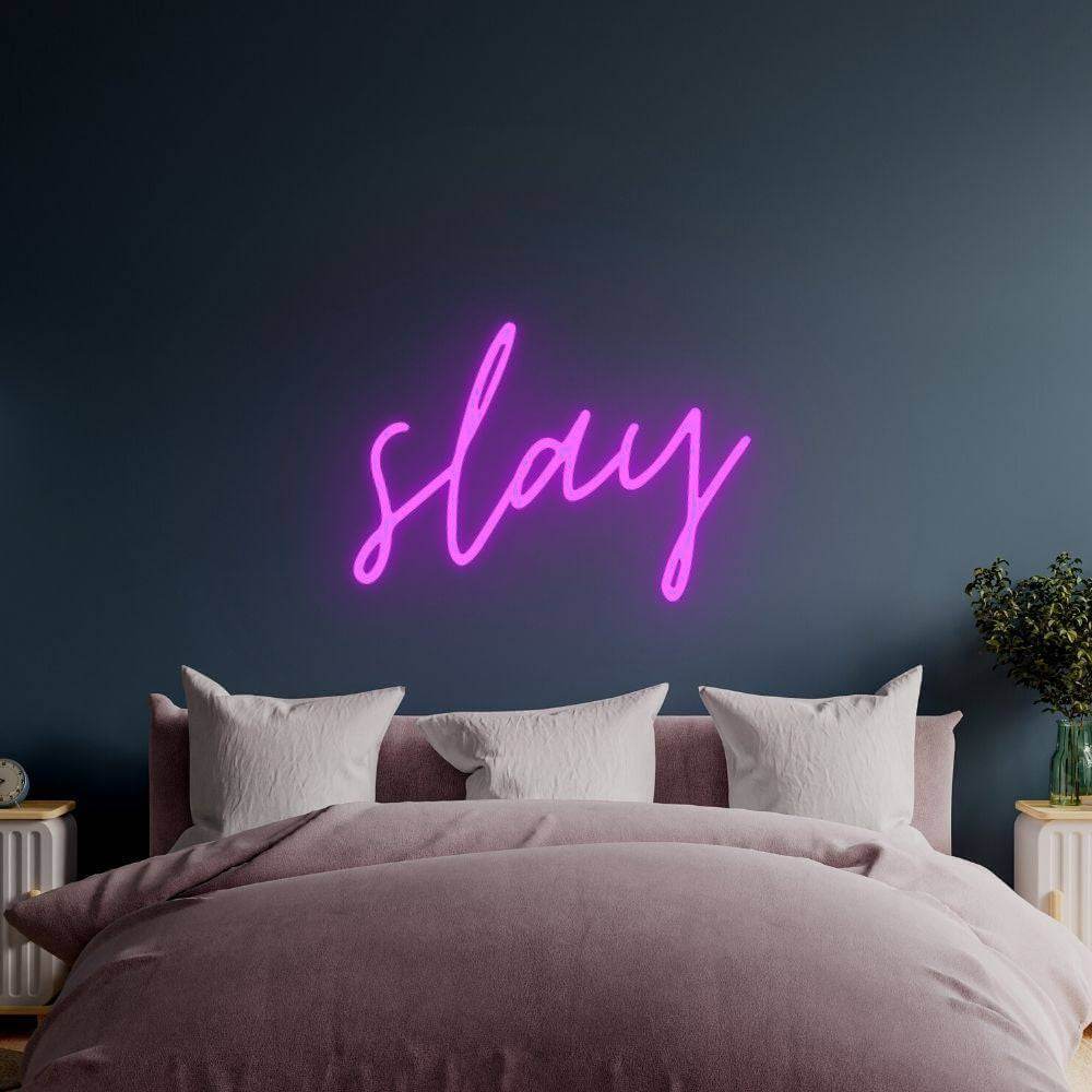 Slay LED Neon Sign - Made in London Inspirational Neon Signs - Planet Neon