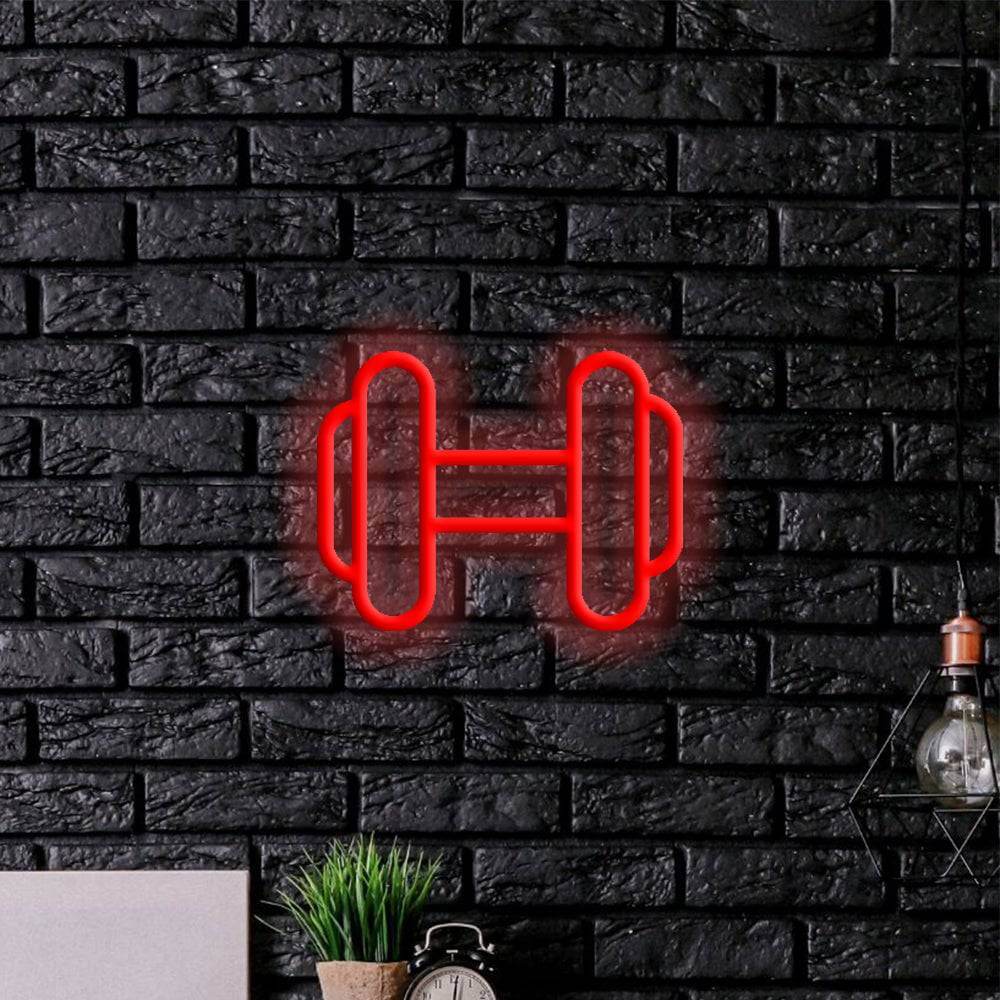 Weights LED Neon Sign - Made in London Gym Neon Signs - Planet Neon