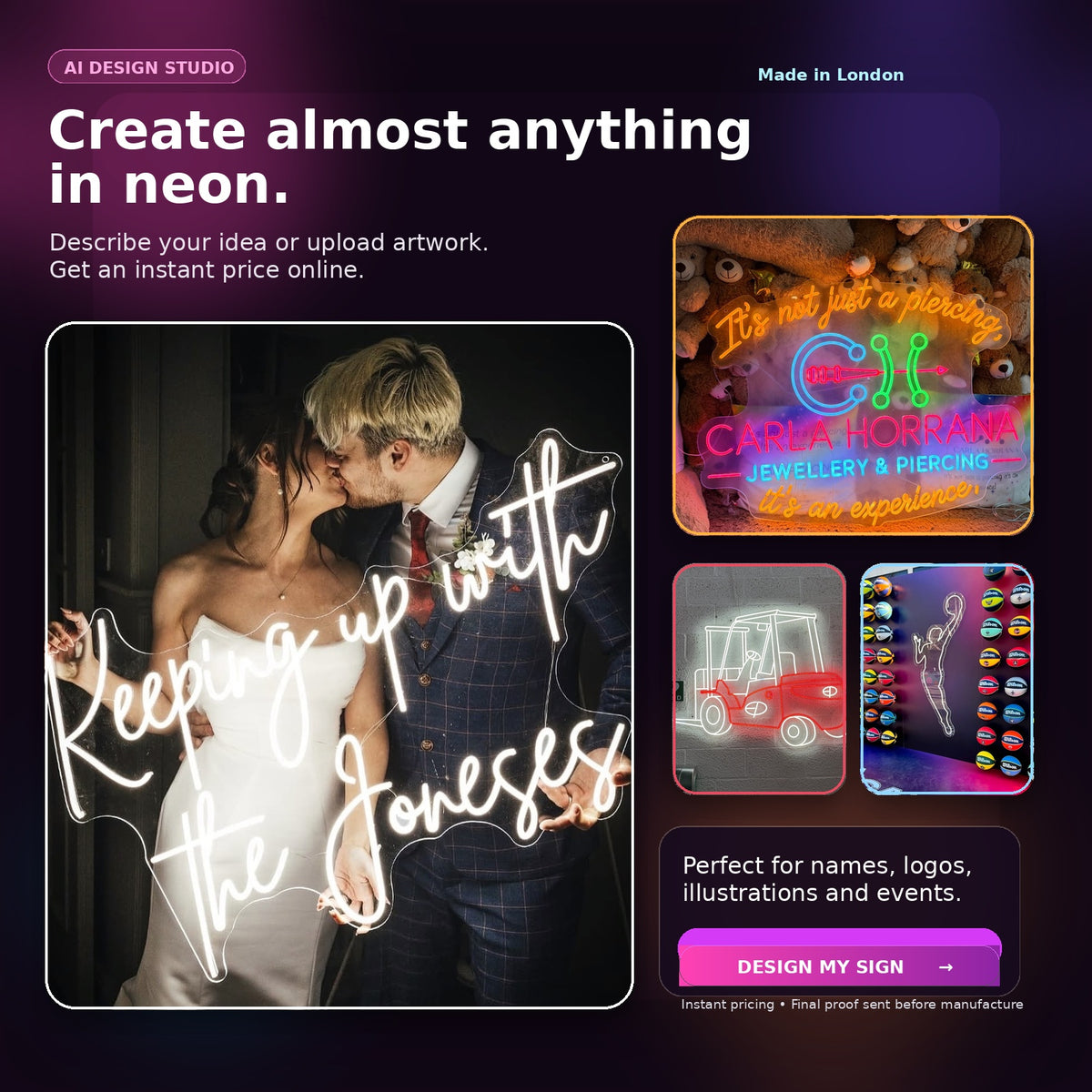 Custom Neon Sign - AI Design Studio