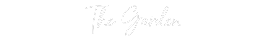 Custom Neon Sign Online Editor The Garden