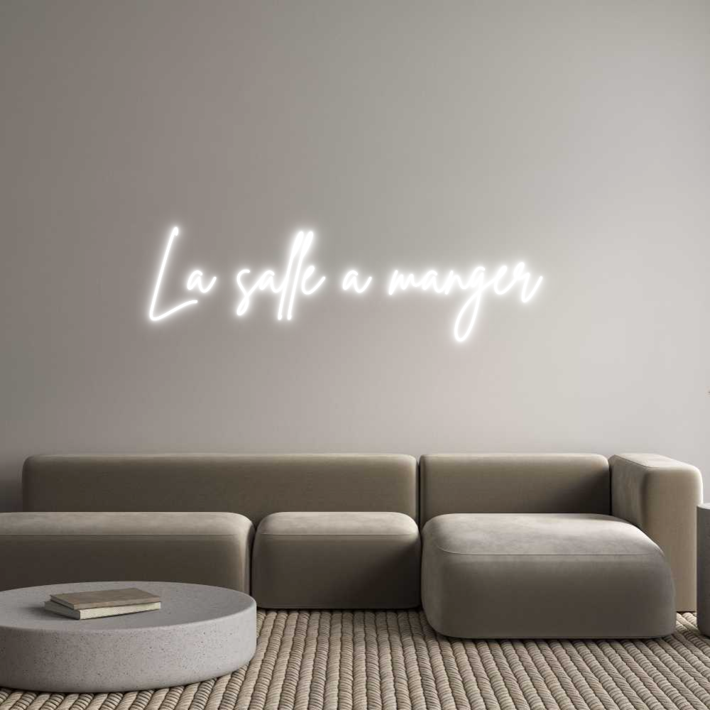 Custom Neon Sign Online Editor La salle à ma...