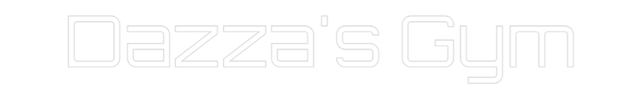 Editor on-line de letreiros de neon personalizados Dazza's Gym