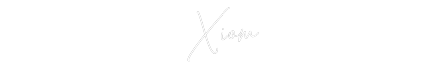 Custom Neon Sign Online Editor Xiom