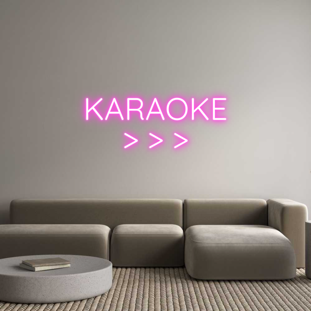 Custom Neon Sign Online Editor KARAOKE
> > >