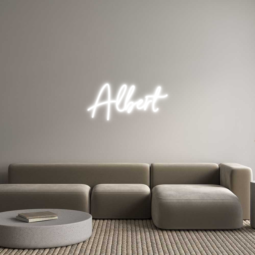 Custom Neon Sign Online Editor Albert