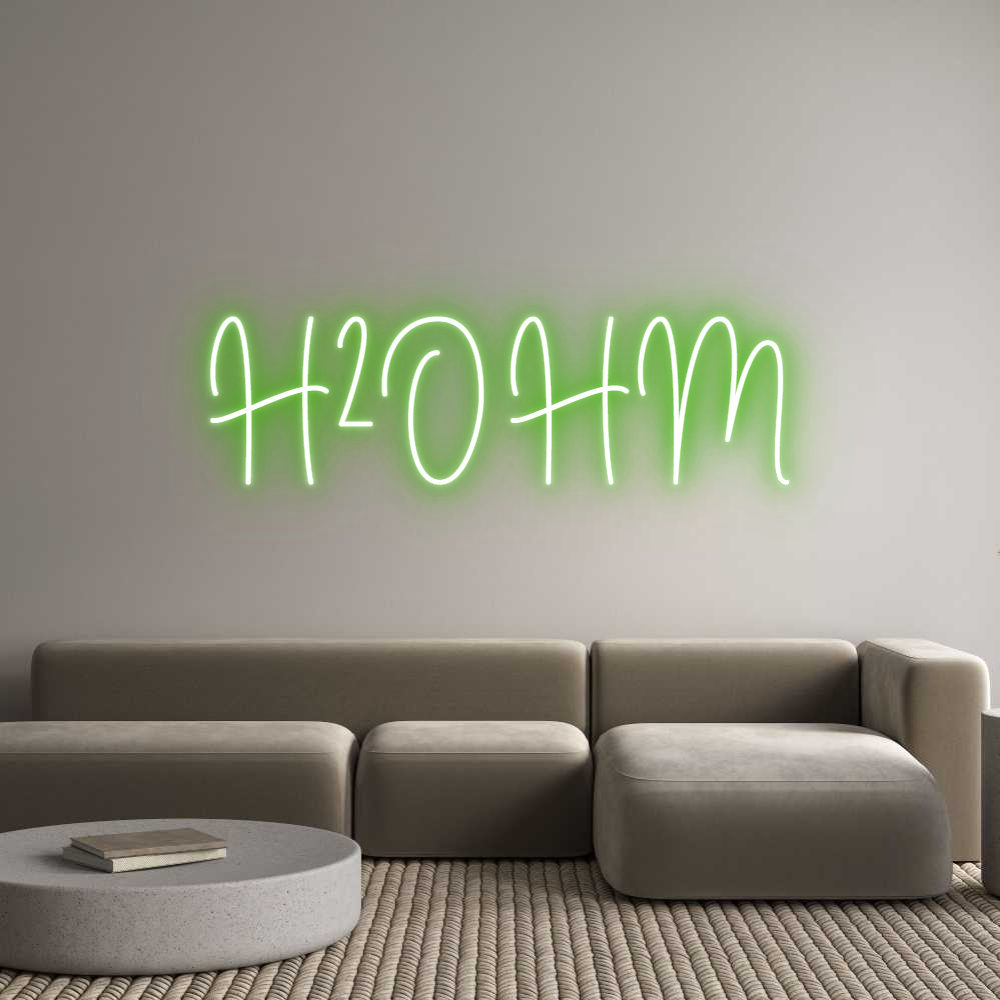 Custom Neon Sign Online Editor H2OHM