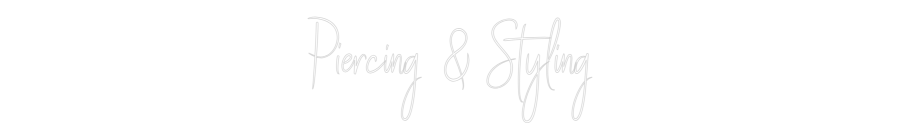 Custom Neon Sign Online Editor Piercing  &  ...