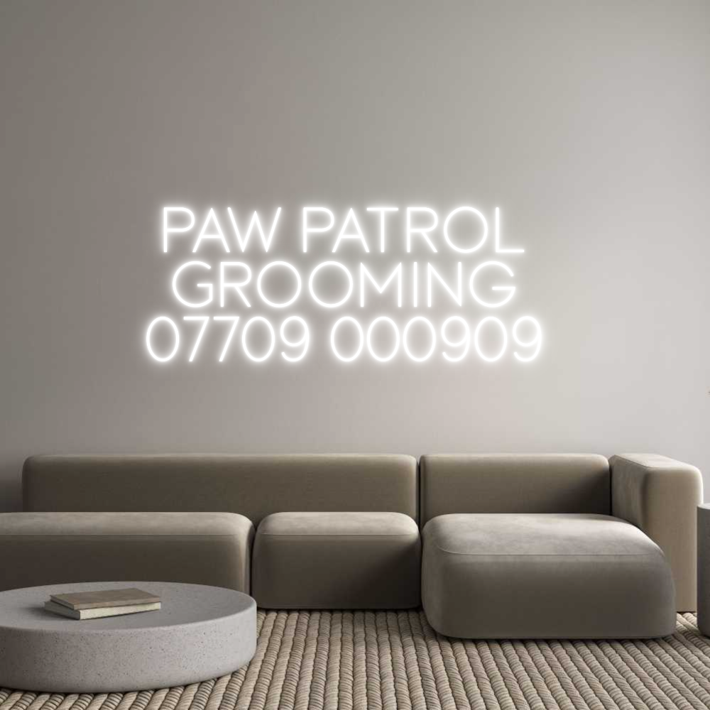 Custom Neon Sign Online Editor Paw Patrol 
...