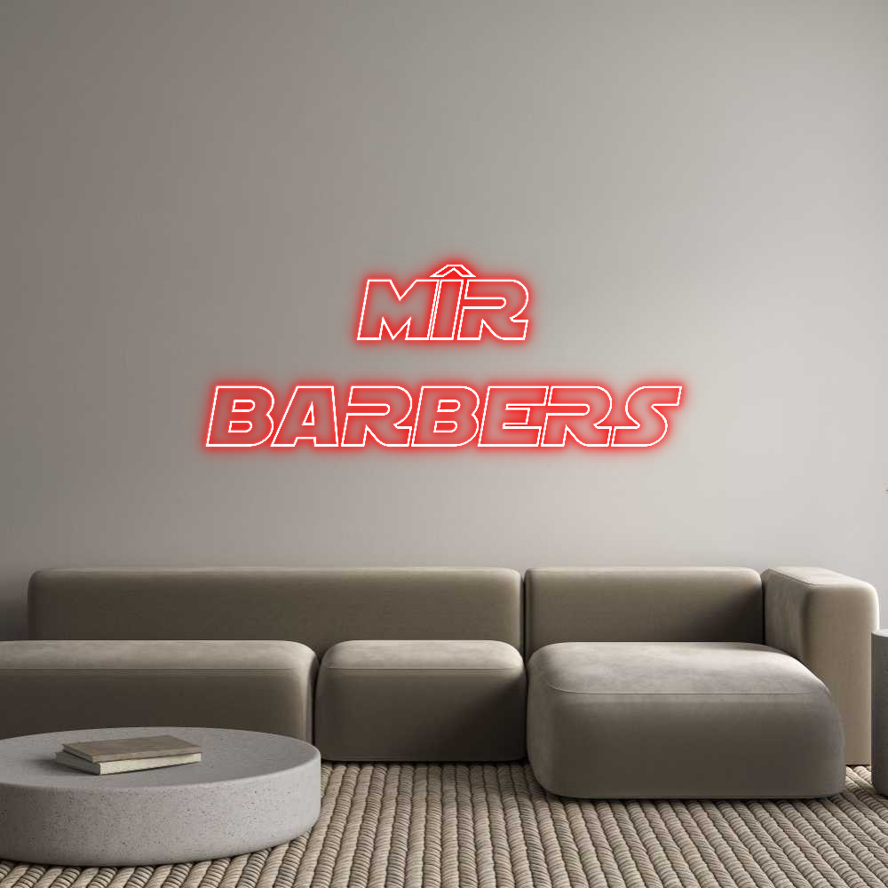 Custom Neon Sign Online Editor MÎR
BARBERS