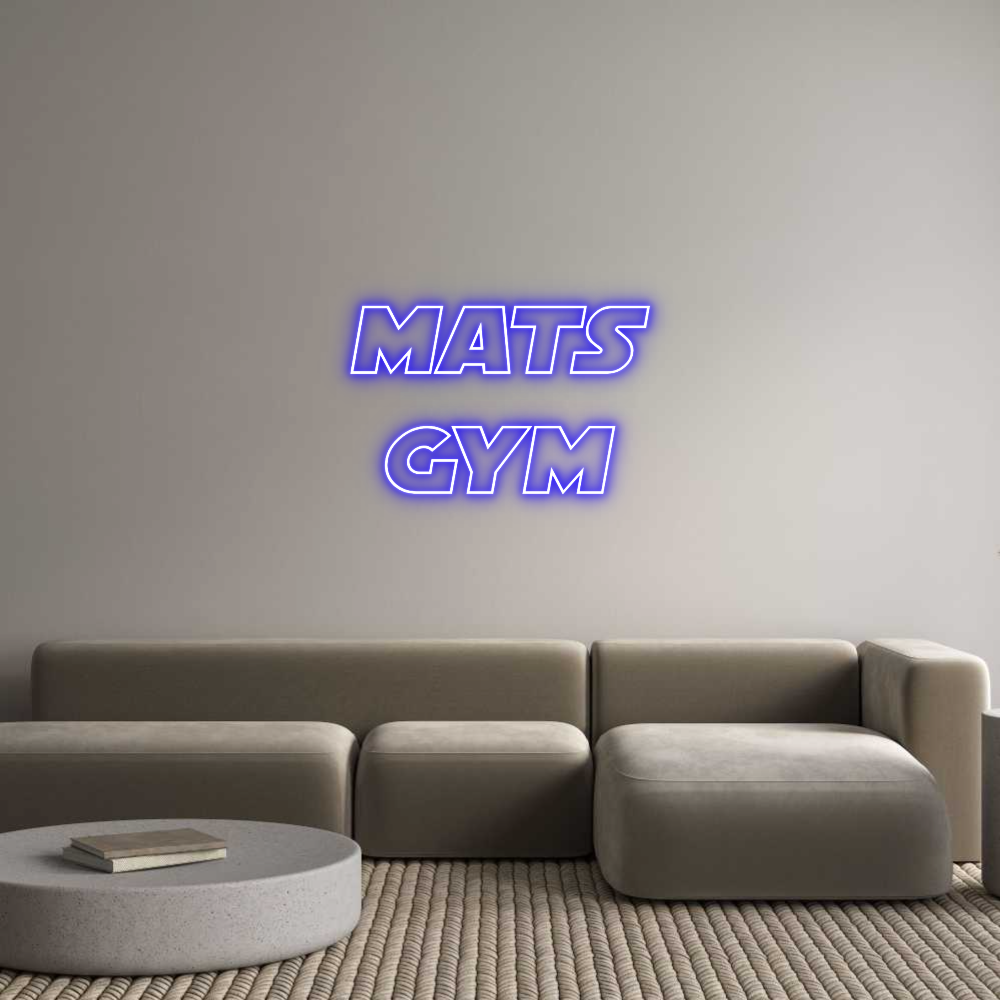 Custom Neon Sign Online Editor Mats
Gym