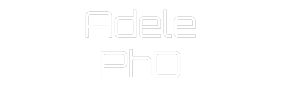 Custom Neon Sign Online Editor Adele
PhD