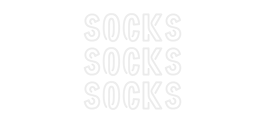 Brugerdefinerede Neon Sign Online Editor SOCKS
SOKKER...