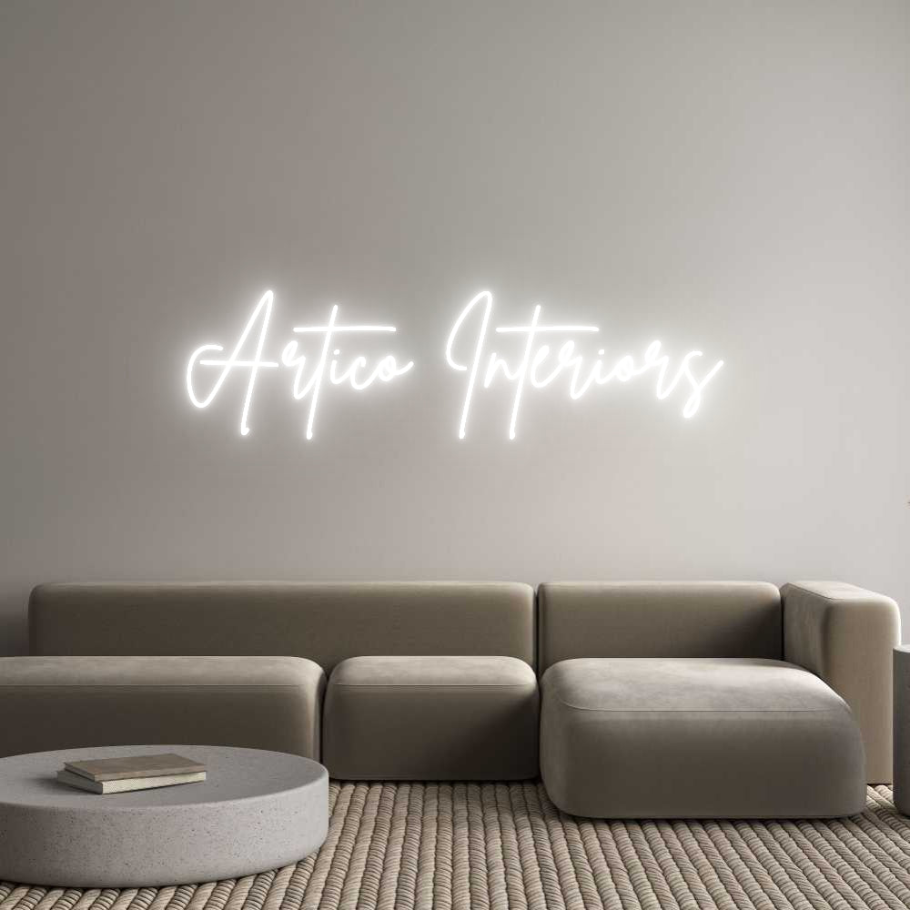 Custom Neon Sign Online Editor Artico Interi...