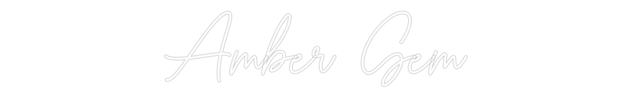 Custom Neon Sign Online Editor Amber Gem