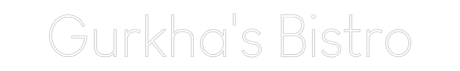 Editor on-line de letreiros de neon personalizados Gurkha's Bistro