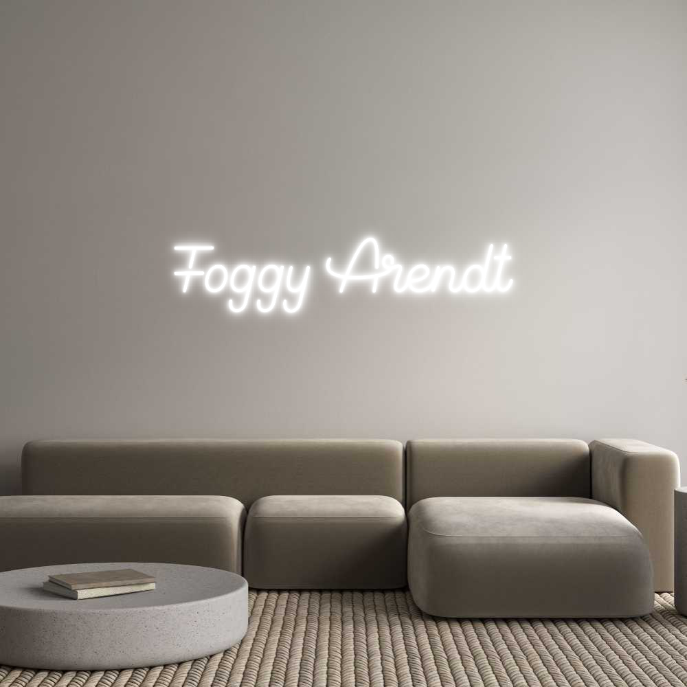 Editor online di insegne al neon personalizzate Foggy Arendt