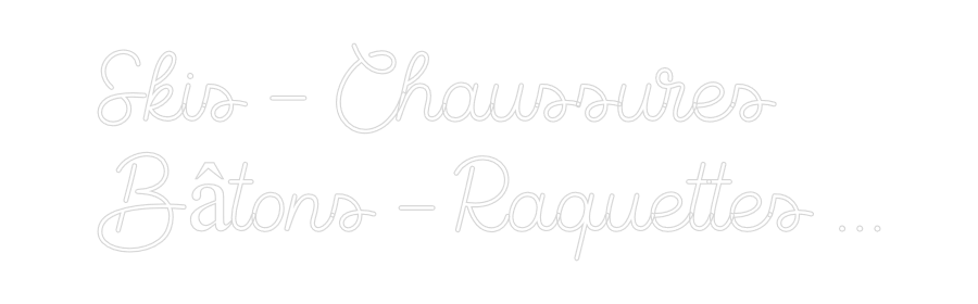 Editor online di insegne al neon personalizzate Sci - Chauss...