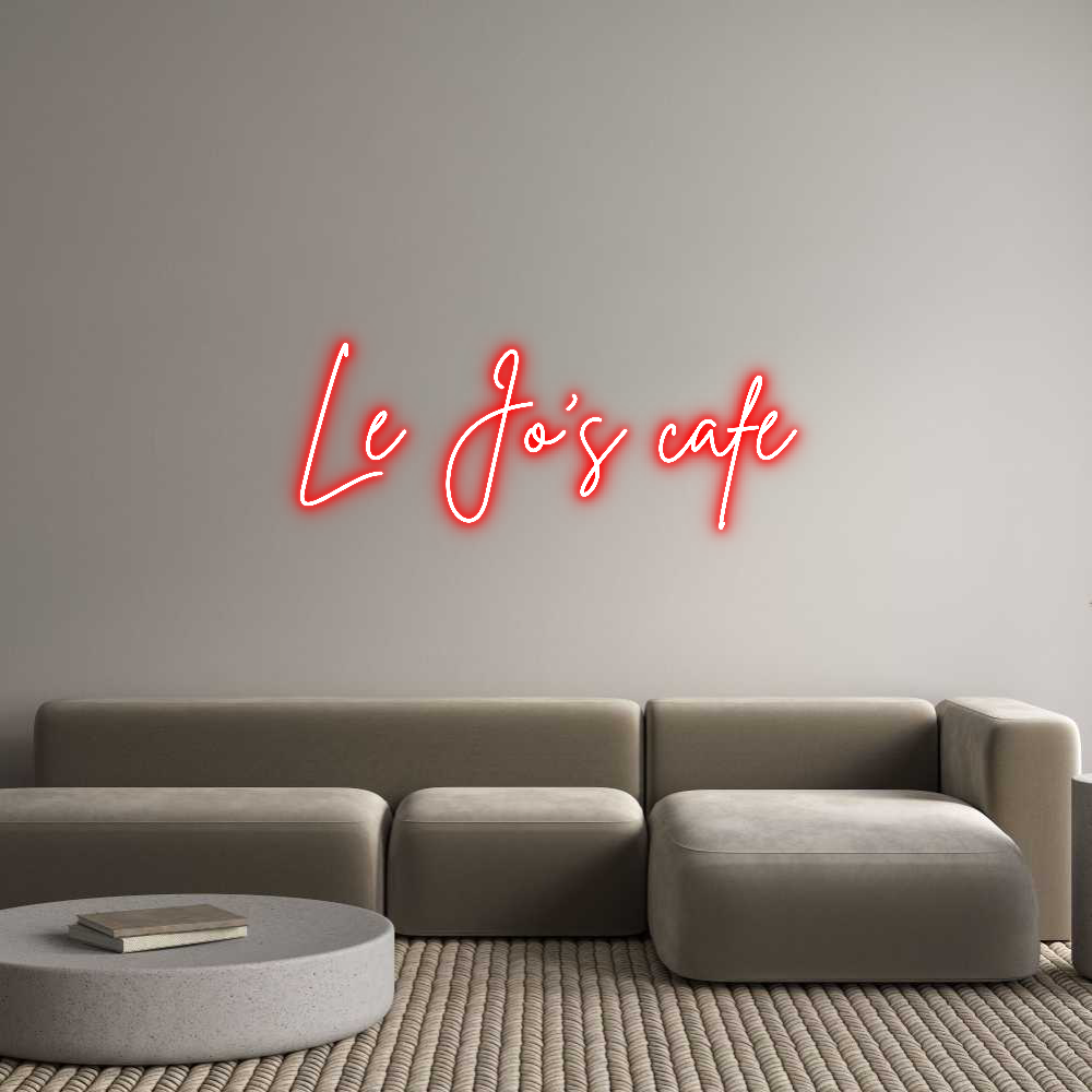 Custom Neon Sign Online Editor Le Jo’s café